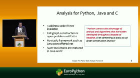 Scalpel: The Python Static Analysis Framework - presented by Jiawei Wang by EuroPython 2022