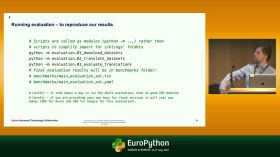 Machine Translation engines evaluation framework - presented by Anton Masalovich by EuroPython 2022