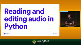 Working with Audio in Python (feat. Pedalboard) - presented by Peter Sobot by EuroPython 2022
