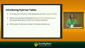PyArrow and the future of data analytics - presented by Alessandro Molina by EuroPython 2022